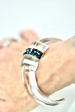 Rock Crystal Bracelet with Sapphires - 3461980