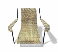 Rocking Chair in Metal Wicker Carlo Hauner 1950s Lot 511 - 4336136