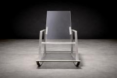 Rocking Chair in Metal and Acrylic Unknown 1970s - 4548683