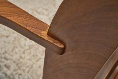 Rocking Chair with Sheepskin Upholstery Europe First half of the 20th Century - 4491877