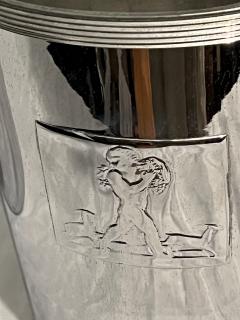 Rockwell Kent RARE PAIR OF ART DECO CHROME ICE BUCKETS BY ROCKWELL KENT - 4100759
