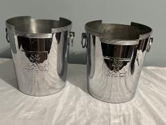 Rockwell Kent RARE PAIR OF ART DECO CHROME ICE BUCKETS BY ROCKWELL KENT - 4100762