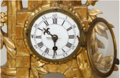 Rococo Giltwood Clock - 297147