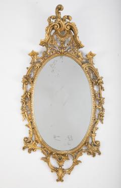 Rococo Giltwood Oval Mirror - 2116853