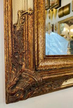 Rococo Style Distressed Gold Beveled Console or Wall Mirror by Bombay Furniture - 2917170