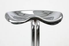 Rodney Kinsman Chrome Tractor Stools by Rodney Kinsman for Bieffeplast Italy 1970s - 3386733