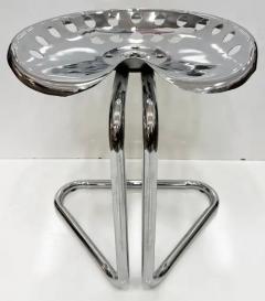 Rodney Kinsman Rodney Kinsman Chrome Tractor Seat Counter Height Stools Industrial Pair - 3981572