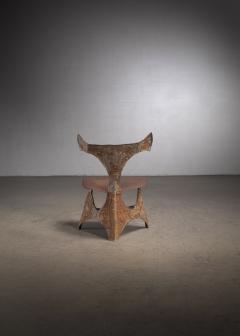 Rodney M Winfield Rodney Winfield steel and brass altar chair - 3305475