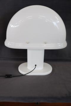 Rodolfo Bonetto Italian Design White Table Lamp by Rodolfo Bonetto for Guzzini 1970s - 3497224