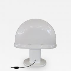 Rodolfo Bonetto Italian Design White Table Lamp by Rodolfo Bonetto for Guzzini 1970s - 3501627
