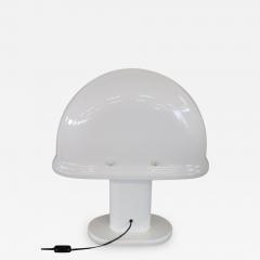 Rodolfo Bonetto Italian Design White Table Lamp by Rodolfo Bonetto for Guzzini 1970s - 3521185