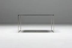 Rodolfo Dordoni Metal Square Coffee Table Duchamp by Rodolfo Dordoni for Minotti Italy 1990s - 3432460