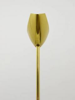 Rodolfo Dordoni Postmodern Brass Wood Uplight Floor Lamp Italy 1980s - 4041857