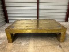 Rodolfo Dubarry Brass Clad Coffee Table By Rodolfo Dubarry - 3831805