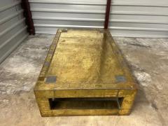 Rodolfo Dubarry Brass Clad Coffee Table By Rodolfo Dubarry - 3831814