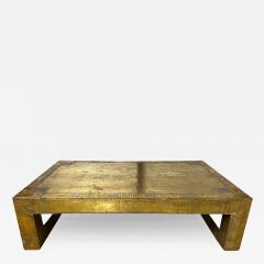 Rodolfo Dubarry Brass Clad Coffee Table By Rodolfo Dubarry - 3834580
