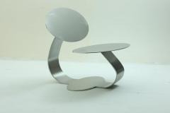 Rodrigo Ohtake Contemporary stainless steel chair by Brazilian designer Ohtake numbered 1 4 - 1227527