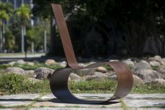 Rodrigo Sim o Contemporary Feij o Rocking Chair in Corten Steel by Rodrigo Sim o 2022 - 2894983