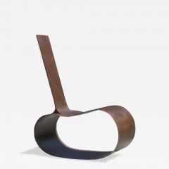 Rodrigo Sim o Contemporary Feij o Rocking Chair in Corten Steel by Rodrigo Sim o 2022 - 2896895