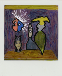 Roger Ballen Untitled 2 Drawing with Winsor and Newton markers and Mitsubishi Posca pens  - 4338321