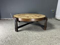 Roger Capron 1960s Roger Capron classic Herbier circular coffee table - 4559360