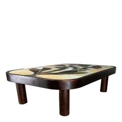 Roger Capron 1970s Roger Capron high gloss glazed ceramic Floren coffee table - 4625075