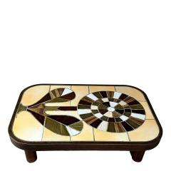 Roger Capron 1970s Roger Capron high gloss glazed ceramic Floren coffee table - 4625076