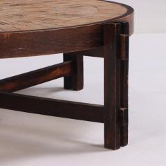 Roger Capron A French Tile and Wood Coffee Table by Roger Capron C 1970  - 4098492