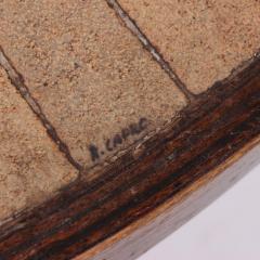 Roger Capron A French Tile and Wood Coffee Table by Roger Capron C 1970  - 4098496