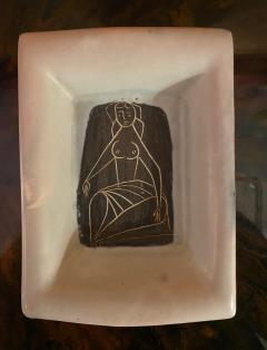 Roger Capron Ashtray Ceramic plate by Roger Capron France Vallauris 1960s - 2389416