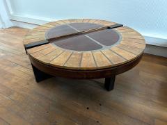 Roger Capron Ceramic Coffee Table Eucalyptus by Roger Capron Vallauris France 1970s - 3463890