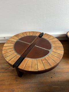 Roger Capron Ceramic Coffee Table Eucalyptus by Roger Capron Vallauris France 1970s - 3463891