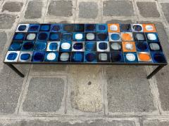 Roger Capron Ceramic Coffee Table Plan te by Roger Capron France 1960s - 4754024