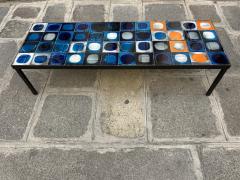 Roger Capron Ceramic Coffee Table Plan te by Roger Capron France 1960s - 4754025