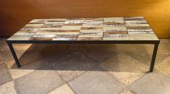 Roger Capron Ceramic Coffee Table Vallauris France 1960s - 2160568