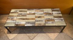 Roger Capron Ceramic Coffee Table Vallauris France 1960s - 2160569