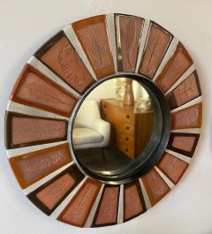 Roger Capron Ceramic Mirror by Roger Capron Vallauris France 1970s - 3147343