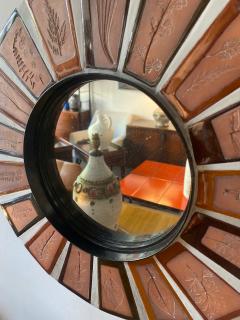 Roger Capron Ceramic Mirror by Roger Capron Vallauris France 1970s - 3147345