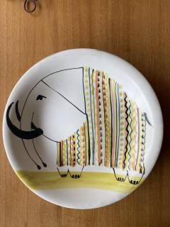 Roger Capron Ceramic Plate by Roger Capron France 1950s - 3223321
