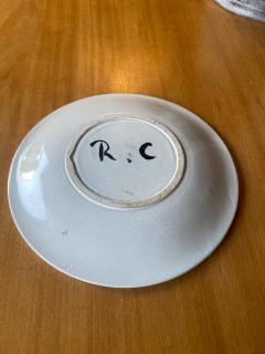 Roger Capron Ceramic Plate by Roger Capron Vallauris France 1950s - 3154041