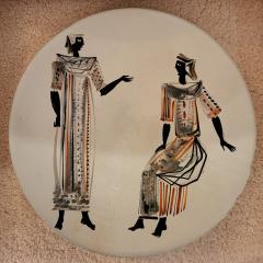 Roger Capron Ceramic plate by Roger Capron Vallauris France 1960s - 3493782