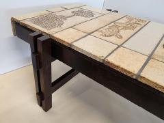 Roger Capron Coffee Table with Ceramic Tiles by Roger Capron - 3058206