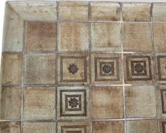 Roger Capron FRENCH CERAMIC CERAMIC TILE COFFEE TABLE MODEL DOUBLE CUVETTE - 3136440