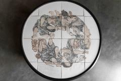 Roger Capron Figurative Ceramic Coffee Table by Roger Capron France 1960s - 4758552