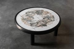Roger Capron Figurative Ceramic Coffee Table by Roger Capron France 1960s - 4758597