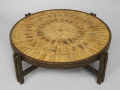 Roger Capron French 1960s Round Coffee Table - 443193