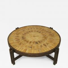 Roger Capron French 1960s Round Coffee Table - 446161