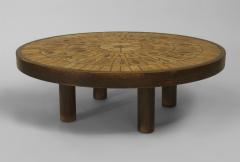 Roger Capron French 1960s Round Coffee Table - 443202