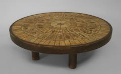Roger Capron French 1960s Round Coffee Table - 443203