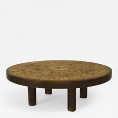 Roger Capron French 1960s Round Coffee Table - 446162